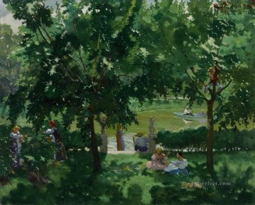  Somov Pintura Art%C3%ADstica - Escena del río Konstantin Somov